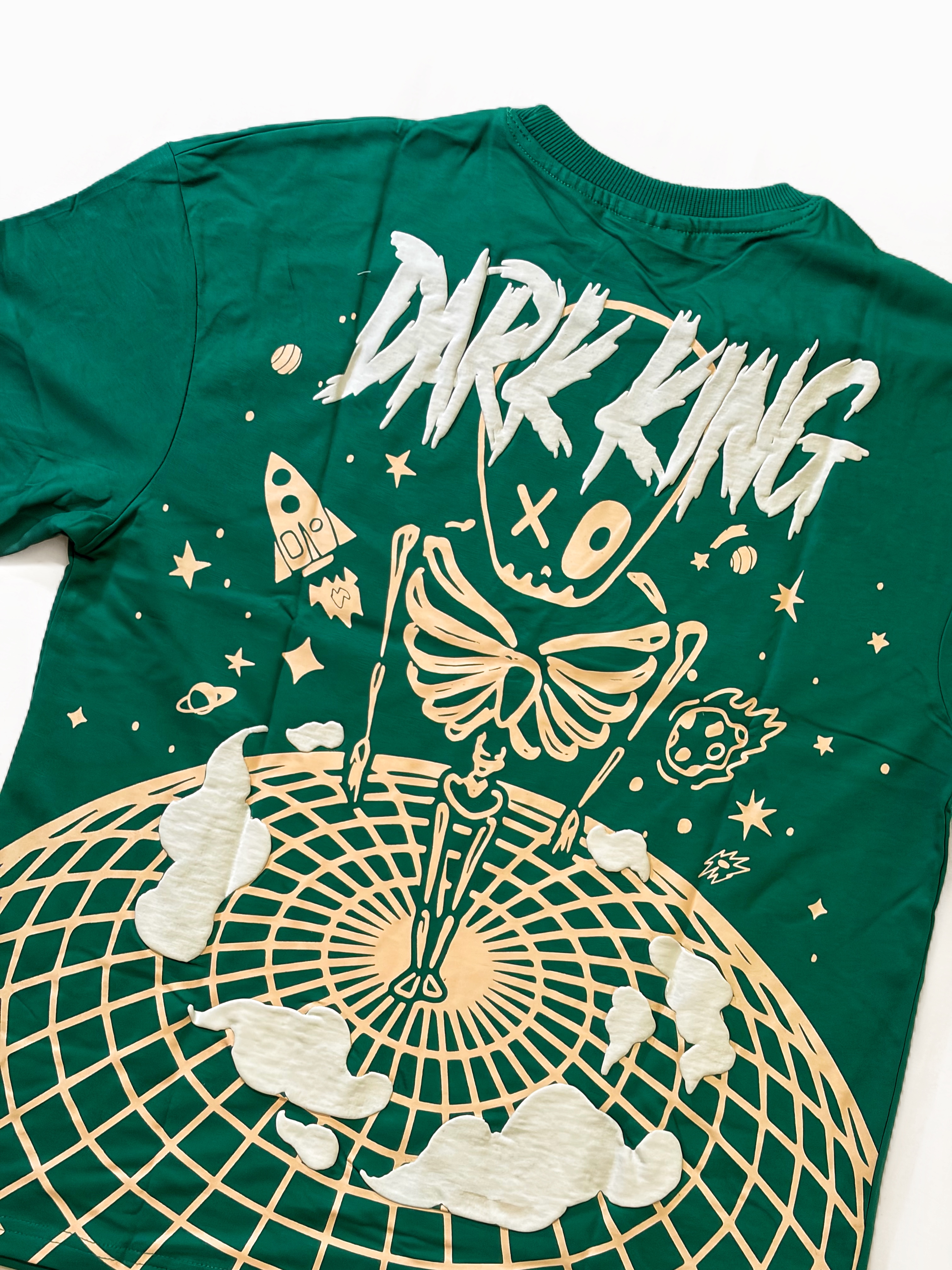 Dark King Galactic Green Tee